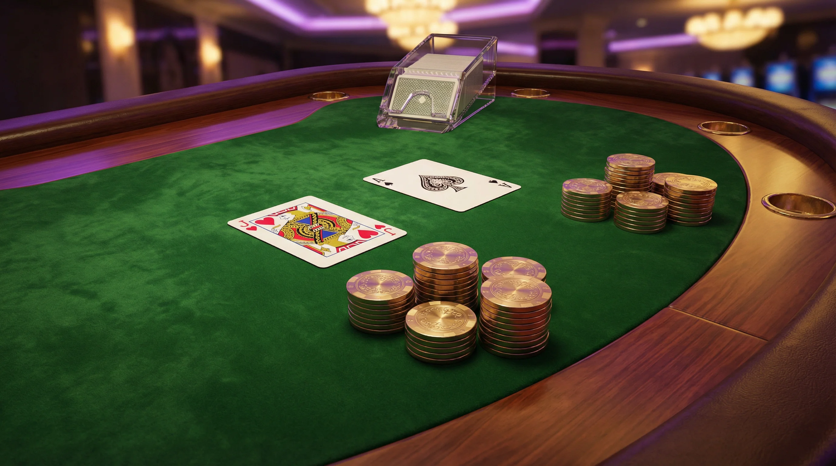 Mesa de bacará VIP no leao bet