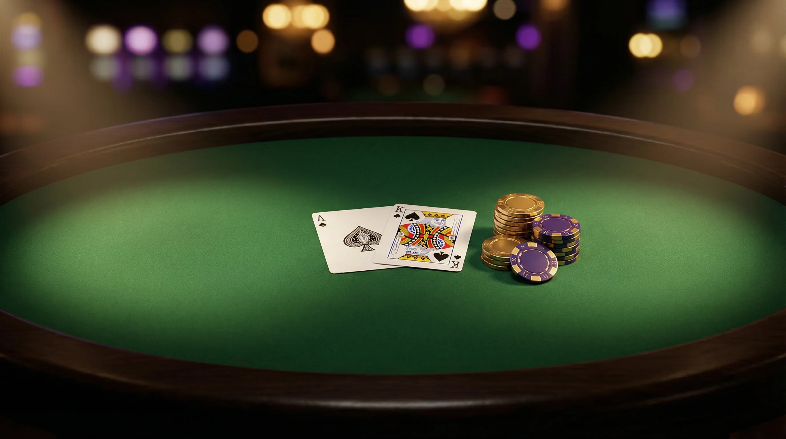 Mesa de blackjack 21 pontos no leao bet